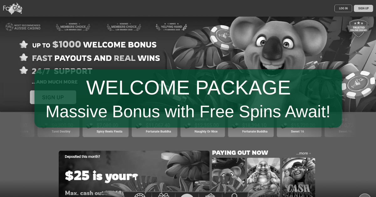 Fairgo Casino Bonus - Claim Free Spins Australia