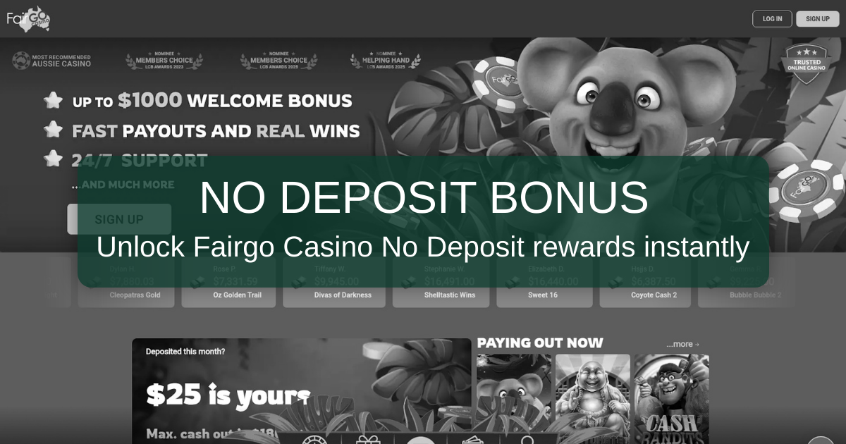 Fairgo Casino Bonus: Best No Deposit Offers Australia 2026